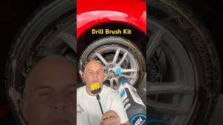 A Painter’s Brush: Cleaning With A Drill Brush 👍 #shorts #asmr #detailing