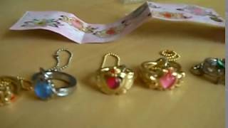 Sailor Moon Die Cast Ring charm Gashapon complete set