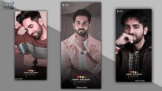 🎂Aayushman khurana birthday status ❤ 4k full screen status | full screen whatsapp status