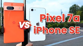 Google Pixel 7a vs Apple iPhone SE 2 Camera Test 4K Video and Photo