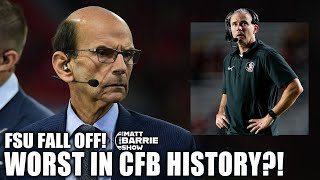 Finebaum calls FSU’s FALL OFF the biggest in college football history 👀 | The Matt Barrie Show