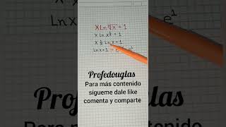 ecuación logarítmica #maths #profedouglas #matematika #algebra #ecuaciones #ingenieria #math #jesus