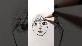 Drawing girl short hair art  #art #girls #shorts