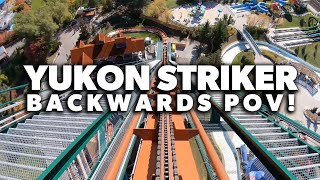 Yukon Striker - Backwards POV - Canada's Wonderland