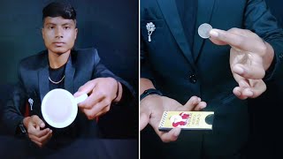 Coin magic tricks 🤯 Coffee cup and coins magic tricks 🔥 Card magic trick #shorts #magic #coin #viral