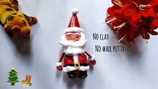 How to make Santa with recycle materials best out of waste #crafterishika #santaclaus #christmas