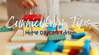 Home Daycare Curriculum Tips