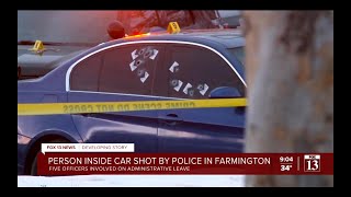 Farmington Utah Police Shooting * Farmington Utah Police * Traffic Stop Shooting