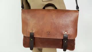 Large Leather Messenger Bag - I Capture the Castle  | Time Resistance Official Video