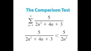 Comparison Test for P-Series and Series 5/(2n^2+5n+3) is Less Than 5/2n^2