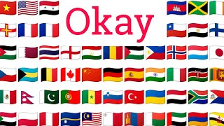 How to say "Okay" in 41 different countries | Okay words