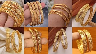 Latest 🆕 Viral Collections of Gold Bangles // Antique Bangle Designs // #BridalBangles #trending