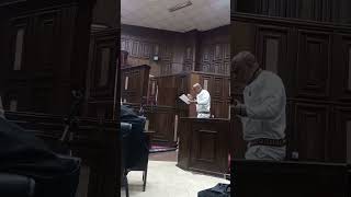 Mazi Nnamdi Kanu at court expressing his understanding