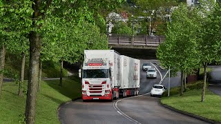 Field testing the fuel-efficient Scania 460 R on the busy motorways of West Sweden