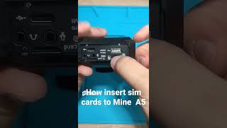 How insert sim cards to Minemedia Mine A5 camera #funny