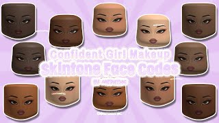 Berry Avenue Skin tone ( Confident Girl Makeup) Face Codes 🕊 |  #roblox #Bloxburg #brookhaven