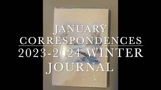 January Correspondence page. 2024