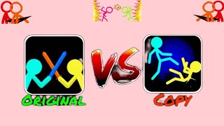 supreme duelist stickman 🇷🇺 🇻🇳 original vs copy 🇧🇷 #animation #gaming #shorts #funnyvideo