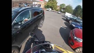 Tesco staff crash into fence while parking