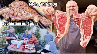 🇦🇺 #135 Miếng bò úc nướng Siêu to 💥 1 người ăn hơn 700g thịt 🥩 | nhà của Oanh