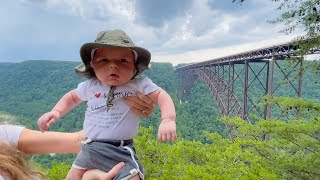 One Month Old Visits His First National Park: New River Gorge