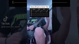 How to play the Nokia Ringtone Guitar Tab #comeondeathband #nokia #nokiaringtone #guitartab #howto