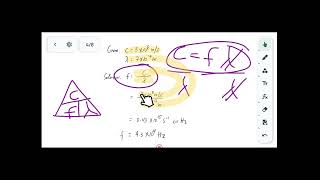 Calculating the frequency and wavelength of electromagnetic waves