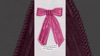 Photoshop Tutorial: Create a "Coquette Aesthetic" Ribbon Illustration - Digital Embroidery Effect |