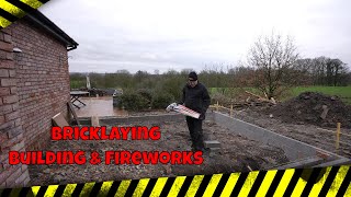 Bricklaying, building and Fireworks.