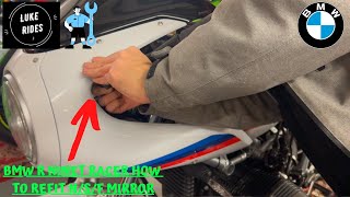 BMW R NineT Racer / How To refit Left Hand N/S/F Mirror