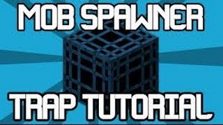 Minecraft Mob spawner Trap tutorial: Skeleton/Zombie PS3/pc/Xbox360