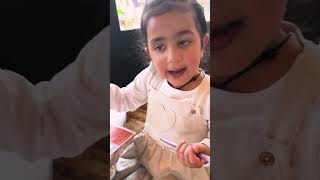 Shilpa's daughter makes rangoli with colors #shortvideo