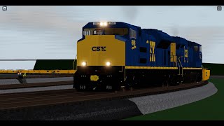 CSX SD70ACE 4848 Leads Empty Intermodal At Sanford Curve