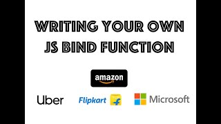 #javascript Implementing your own bind function in javascript