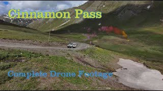 Cinnamon Pass, Colorado - July 2021 Drive to the top from the drone view