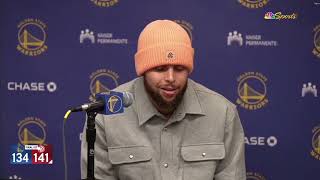 Steph Curry Postgame Interview | Golden State Warriors fall to Atlanta Hawks 141-134