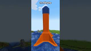 MINECRAFT: TOWER AT DIFFERENT TIMES😍(WORLD'S SMALLEST VIOLIN)#viral #minecraft #shorts