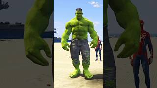 GTA V: Spider-Man Pr Goku Ne Kiya Attack 😟 | Hulk Hua Gussa 😡 | #shorts  #gta5