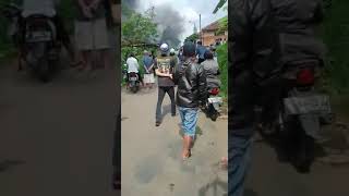 Bengkel Terbakar di Kampung Renged 1