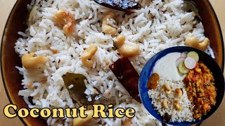 Coconut Rice | தேங்காய் சாதம் | Thengai Sadham