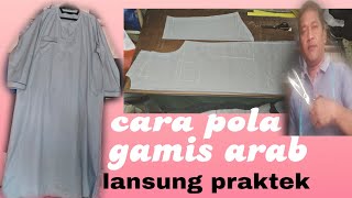 cara membuat pola gamis pria yg mudah dipahami pemula