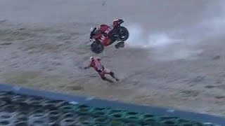 pol espargaro accident video - pol espargaro crash video - caida de pol espargaro motogp