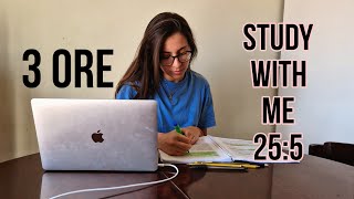 STUDY WITH ME ita live 3 ore 25/5 | suono della pioggia & chat nelle pause