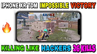 IPHONE XR PUBG MOBILE RANDOM TDM MATCH PAKISTAN AND ARABIC PRO PLAYERS VS ME IMPOSSIBLE VICTORY