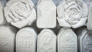 Tombstones and Roses Gym Chalk Halloween Series ASMR • Day 6 of Halloween Series