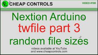 186 Nextion twfile command part 3 larger random file sizes and larger random packet sizes