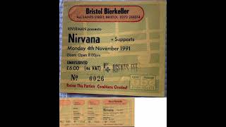 Nirvana - Live at Bierkeller, Bristol, England, 11/04/1991