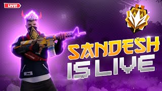 🔴Live Rank Push to Grandmaster 💕 Free Fire Live with SANDESH PC FF KING is HERE!🔥Free Fire Live! #ff