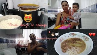 ❤❤ 🍴Mostrei nosso almoço de domingo + Respondi uma pergunta de uma mãezinha 🍴❤❤