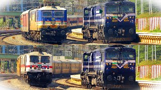 SPECIAL Liveried ELECTRIC Loco OVERTAKES SPECIAL Liveried DIESEL Loco | DURONTO Express